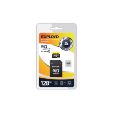 Карта памяти microSDXC 128Gb Exployd, Class10, UHS-1 Elite SD 45 MB/s, с адаптером